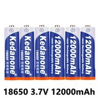new 18650 battery rechargeable battery 3 7v 18650 12000mah capacity li ion rechargeable battery for flashlight torch battery