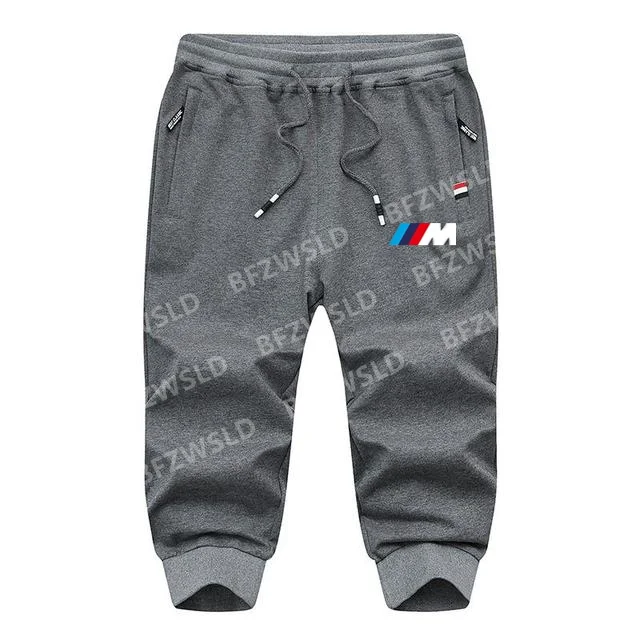 

Men's Knitted Sports Pants for bmw Cotton Leisure Athletic Seven-cent Pants Trousers Running Pants Men Fitness Sweatpants kl