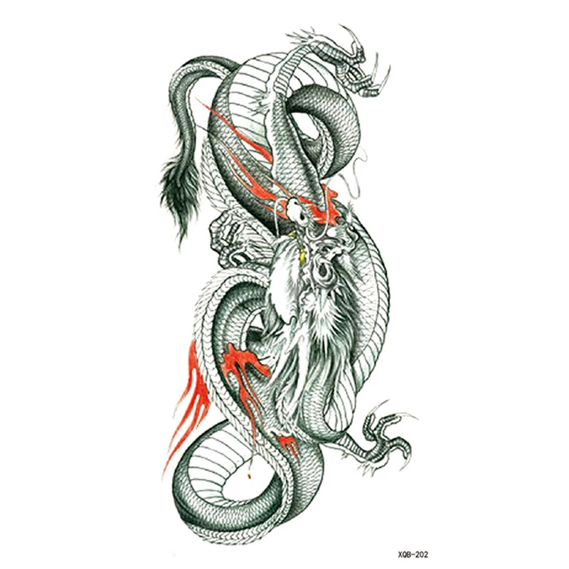Временные татуировки с драконом водостойкие для мужчин женщин девочек | Красота