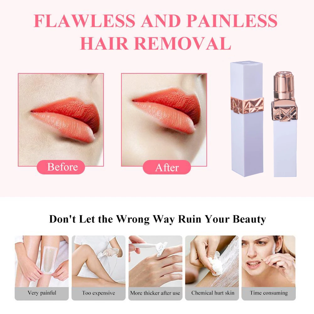 Новая Мини электрическая бритва для удаления волос на теле депилятор модное