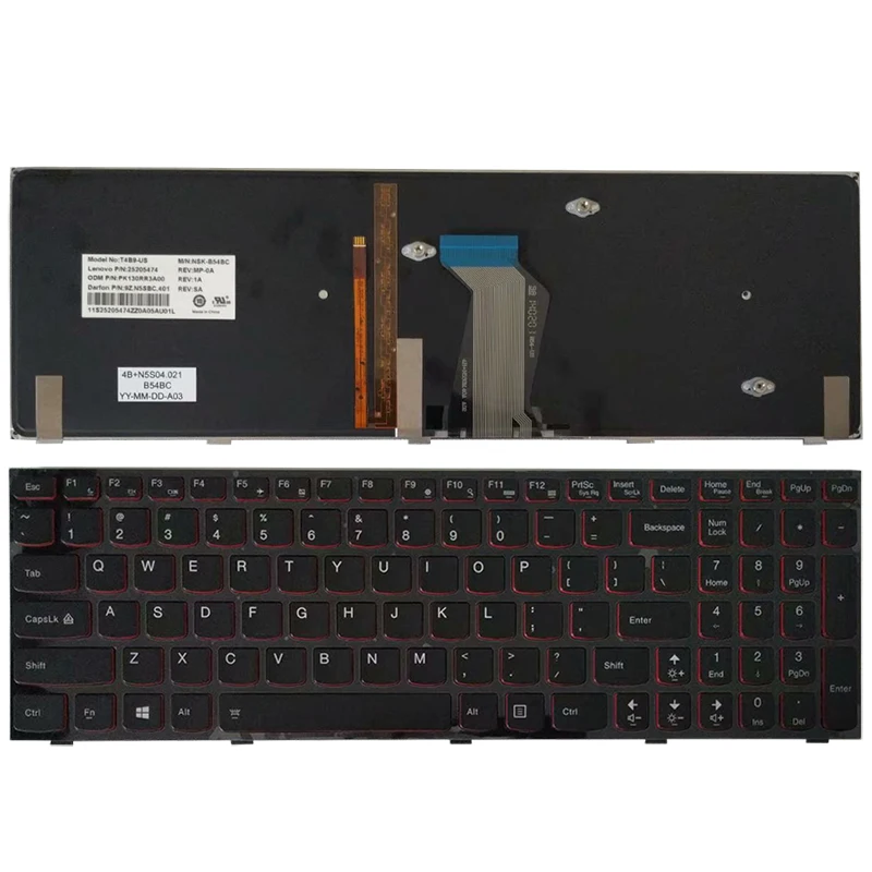 Новая клавиатура для ноутбука Lenovo Y590 Y500 Y510P|laptop keyboard|lenovo y500 keyboardy500 keyboard |
