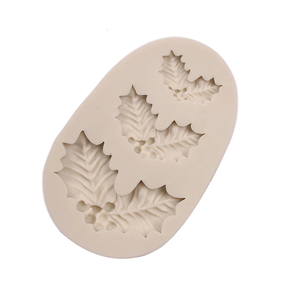 Рождественские листья формы силиконовые для кондитерских изделий шоколадный