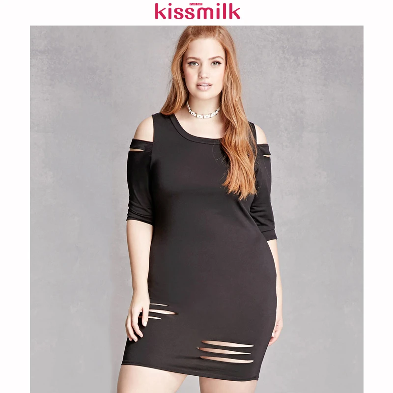 Kissmilk 2020 большой размер Модная женская одежда повседневное однотонное открытое