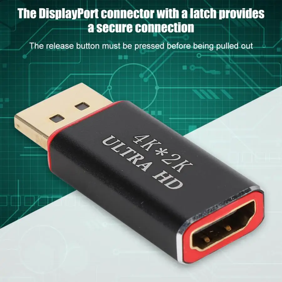 Портативный 4K X 2K Ultra HD DP Мужской HDMI Женский адаптер конвертер для настольного