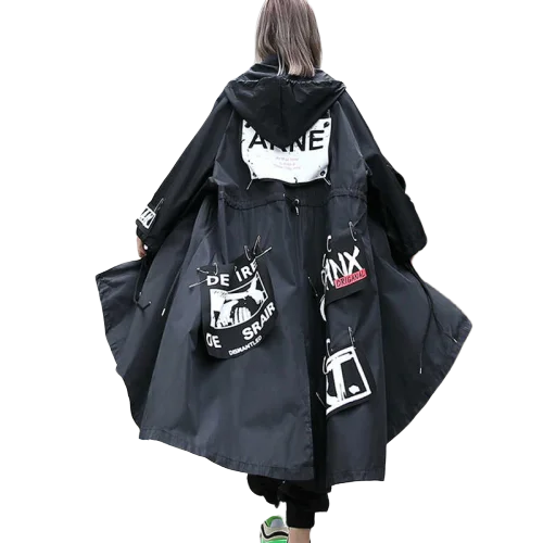 Весенний Женский Тренч большого размера 2021 женская одежда с капюшоном Новый плащ