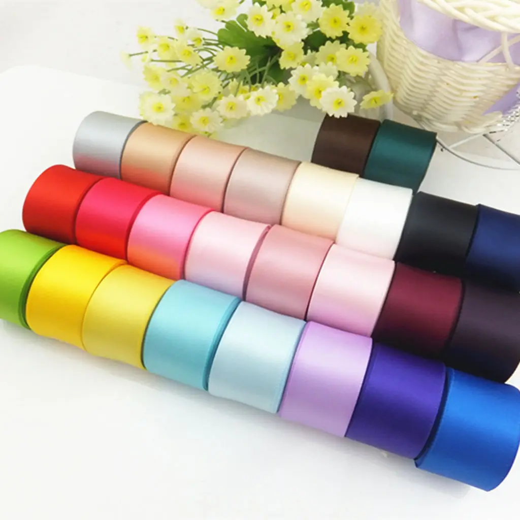 

26 Yards 25mm Double Sided Satin Ribbon For Scrapbooking DIY Craft Gift Wrapping