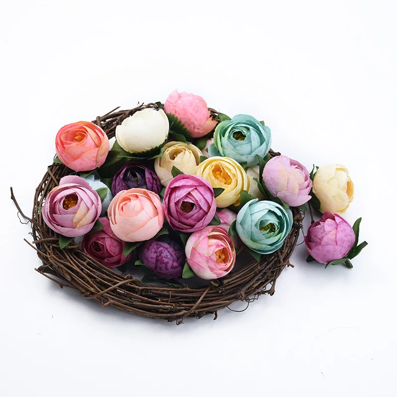 10 шт. свадебные искусственные шелковые цветы для скрапбукинга|Искусственные и