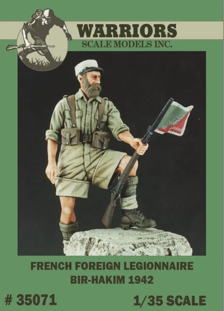 1/35 французский иностранный Легионер Бир Хаким 1942 фигурка из смолы (без базы)