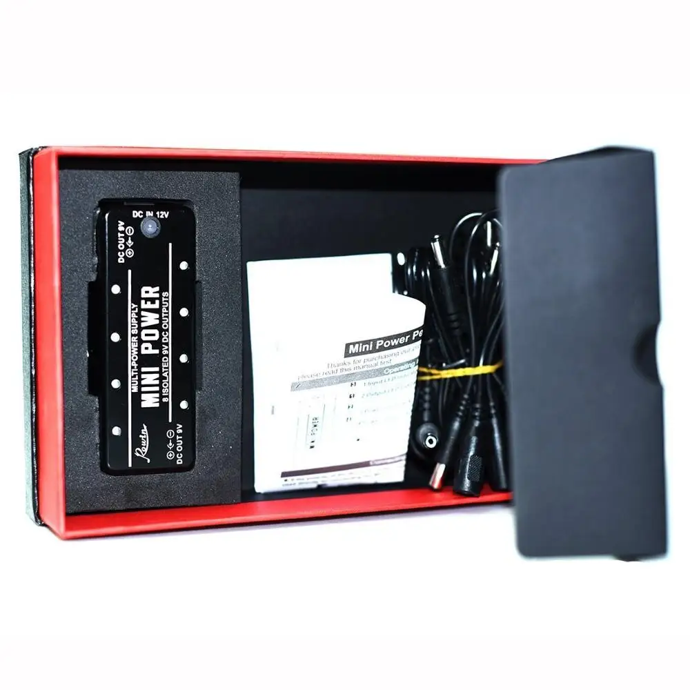 

Rowin 8 Isolated 9V DC Outputs Mini Power Supply for Guitar Effects Pedal