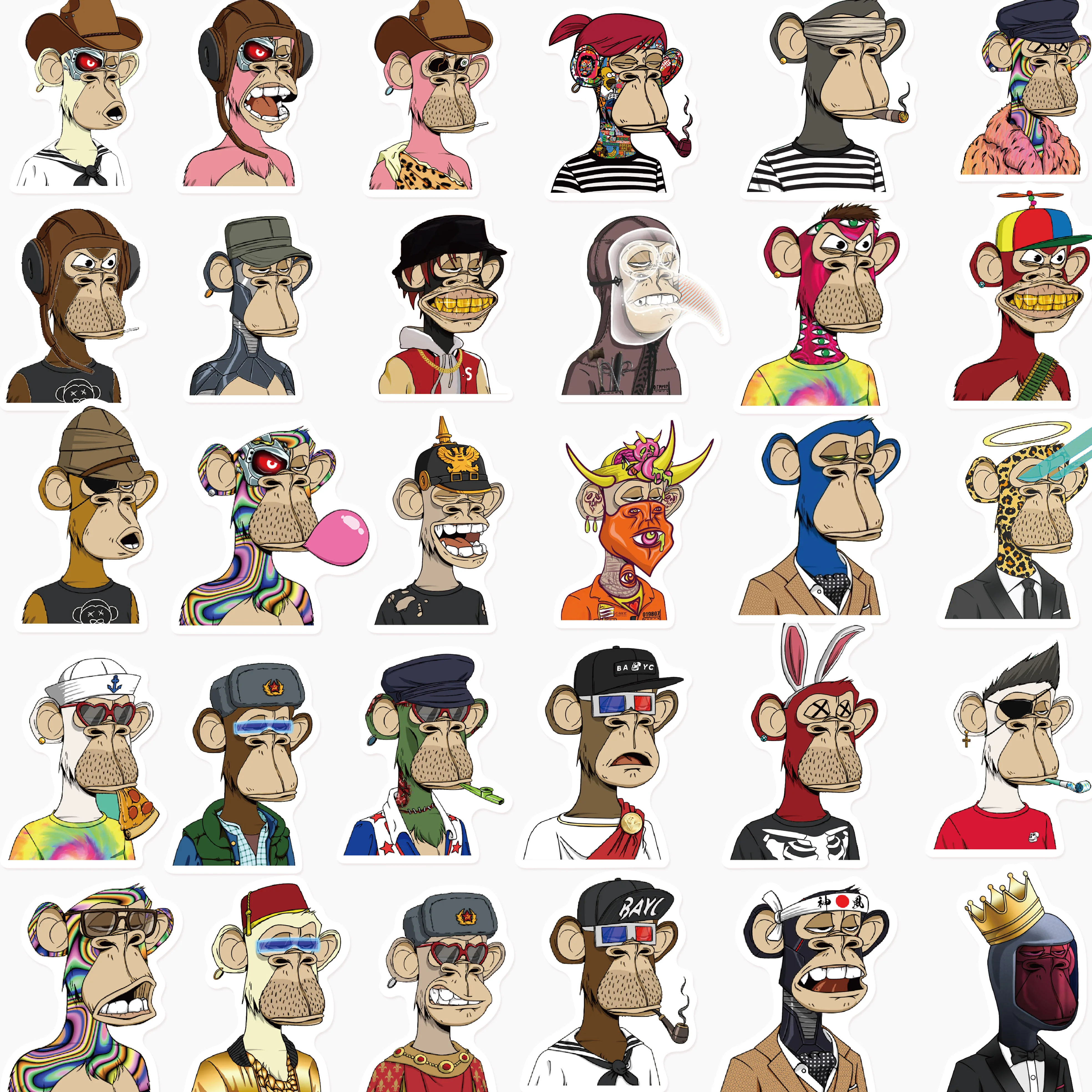 Наклейки для багажа ноутбука скейтборда 10/64 шт. | Игрушки и хобби