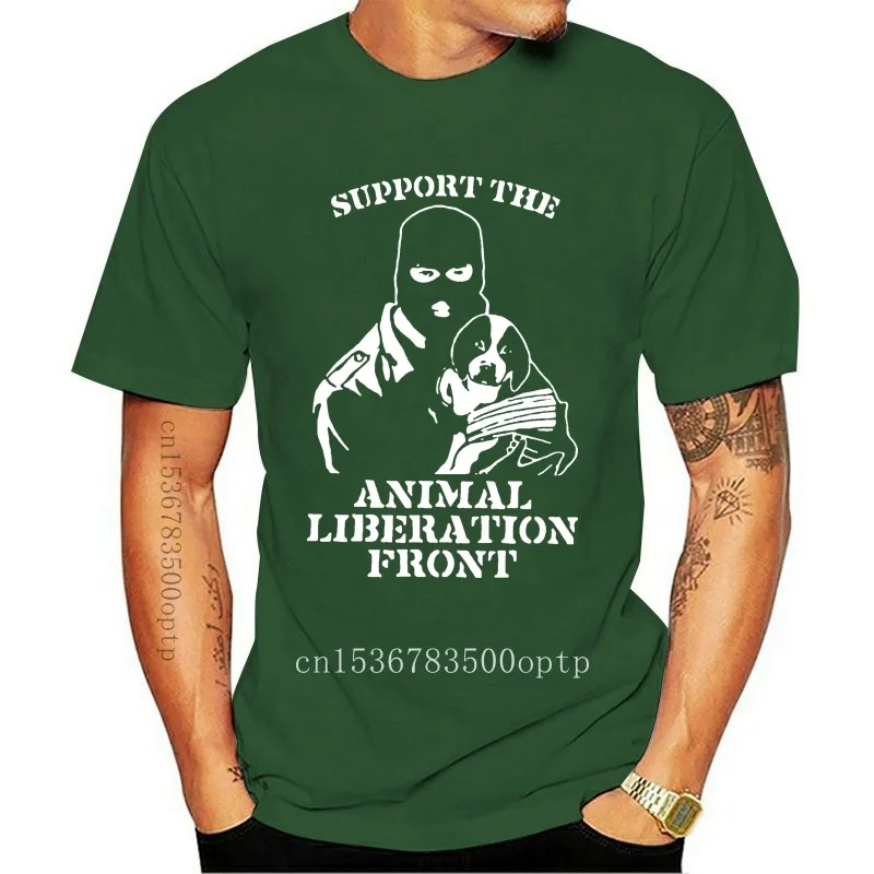 

New SUPPORT THE ANIMAL LIBERATION FRONT Vegan sXe Earth Crisis T-Shirt SIZES S-5X