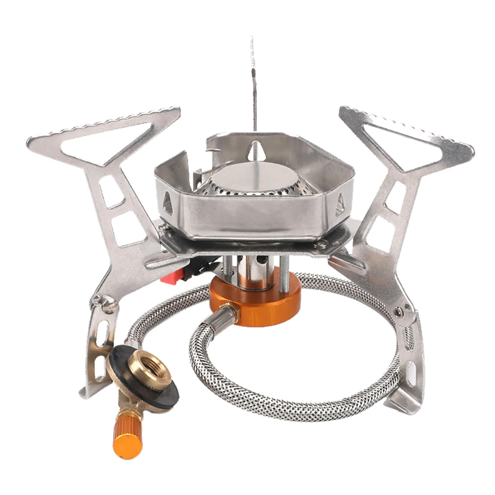 

Wind Proof Outdoor Gas Burner Camping Stove Lighter Tourist Equipment Kitchen Cylinder Propane Grill Outdoor Windproof Stove
