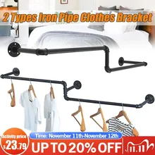 106cm Retro Industrial Roll Paper Holder Organizer Iron Wall Mounted Tissue Pipe Bracket Kitchen Bathroom Towel Bar Shelf Hanger