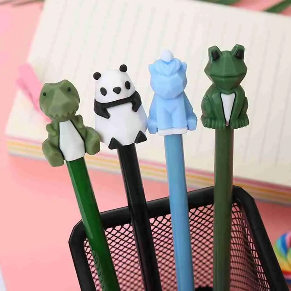 

1pc Creative 3D Animal Kawaii Dinosaur Panda Frog Gel Pen Pen Office Black Supplies Stationery Signature Ink Gifts School M N4F7