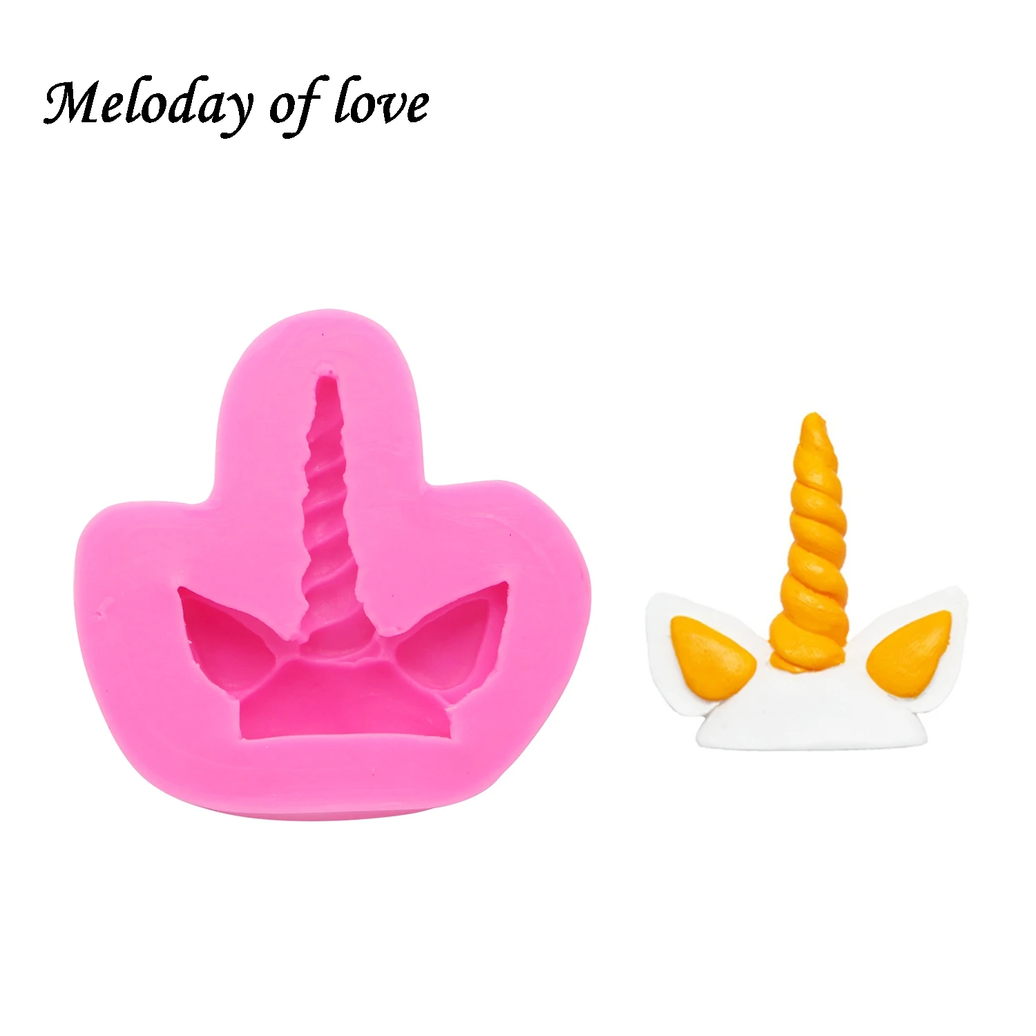 Силиконовая форма сделай сам для ушей в виде единорога формы помадки выпечки из