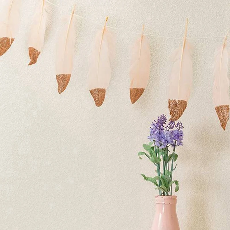 2 комплекта перьев сверкающих окунутых мягкими перьями баннеры для спальни