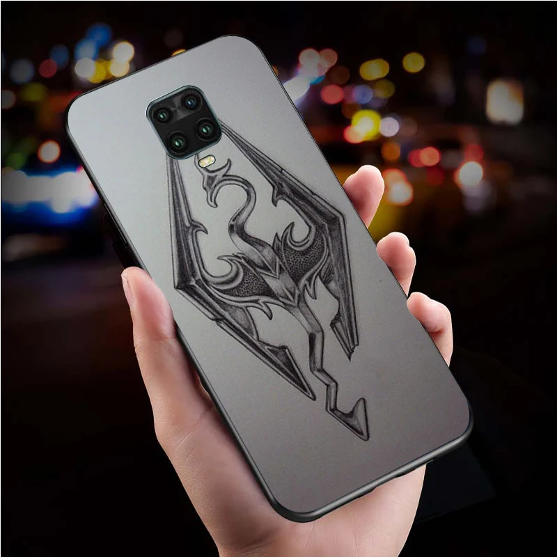 Чехол для телефона с логотипом Skyrim черный силиконовый чехол Redmi 5Plus 7A 8A 9A 6Pro 9T 10X
