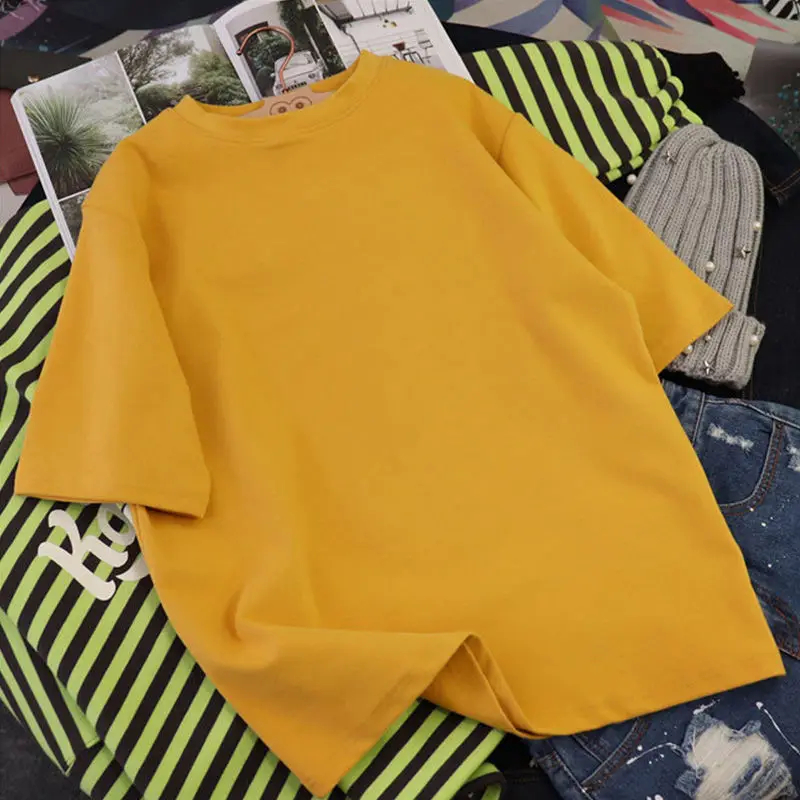 Свободная футболка женская в стиле знаменитостей | Женская одежда