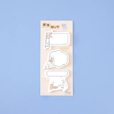 60 шт./компл., принт с героями мультфильмов Kawaii, Блокнот милый диалоговое окно наклейки постэто офисные школьные принадлежности, блокноты для художественного оформления ногтей, ручная работа милые студенческие стационарный - Цвет: 3