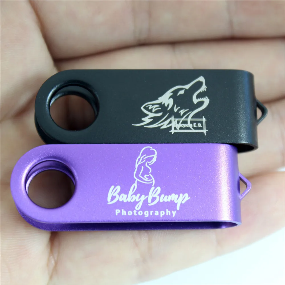 

10 pcs/lot free LOGO Usb Flash Drives OTG Pen Drive 32gb Pendrive Personalized Usb Stick 8gb 16gb 64gb for wedding photography