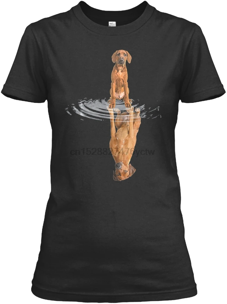 Мужская футболка Родезийский Риджбек отражение F женская | одежда