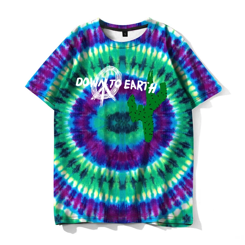 

New fashion men's and women's printed T-shirt personalized casual T-shirt top handsome hip-hop street clothing
