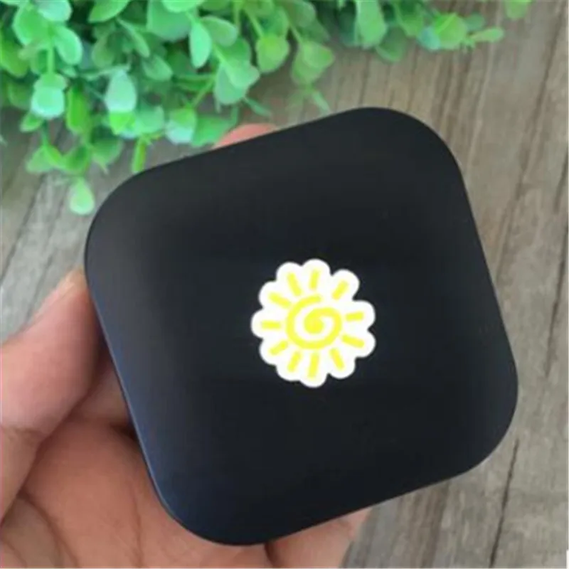 Imixlot New Fashion White Black Cartoon Sun Heart Eye Bulb Cloud Pattern Contact Lens Case Travel Portable Pocket Kit | Аксессуары для