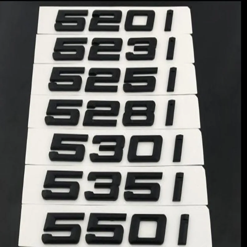 Новинка, 3D Abs 520i 523i 525i 528i 530i 535i Задняя Крышка багажника с черными буквами для BMW 5-Series E60 E61 F10 F11 эмблема