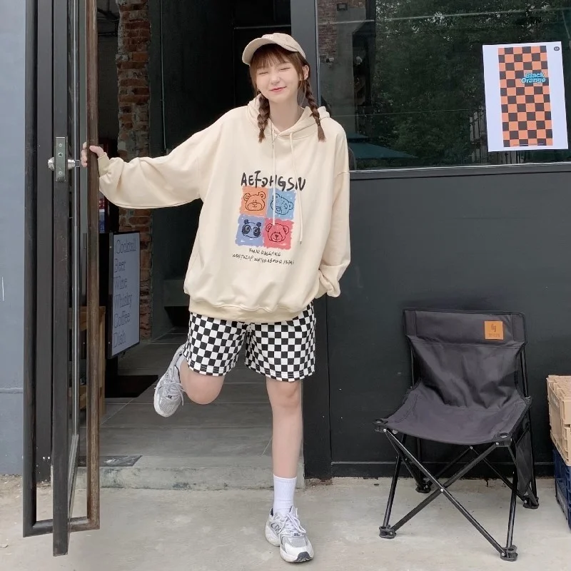 Свитер с длинным рукавом Real Shot для женщин пуловер капюшоном топы осени | Женская