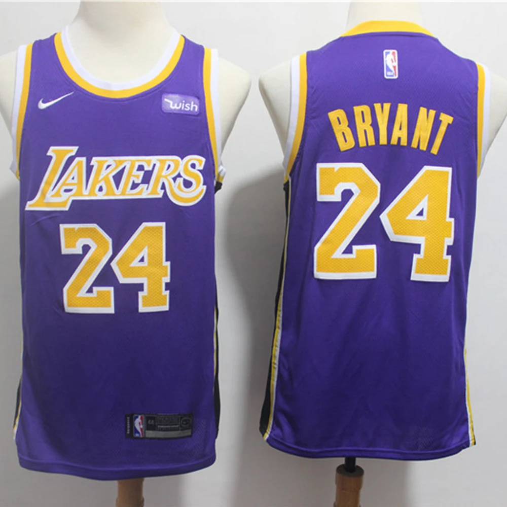 

NBA Men's Los Angeles Lakers #24 Kobe Bryant Basketball Jersey Retro Swingman Jersey Mesh Stitched Men's Sports Jersey T Shirts