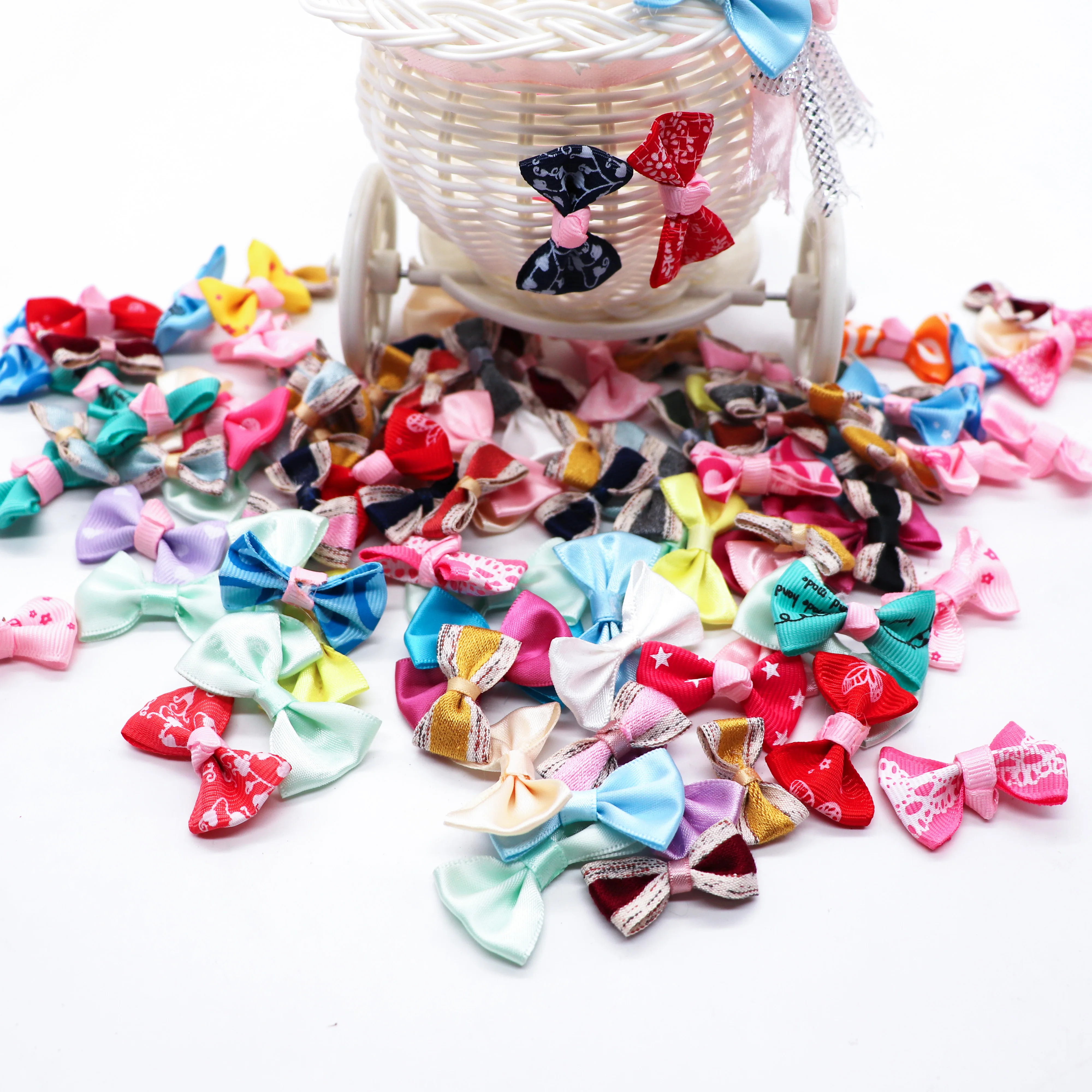 10 шт./лот шелковая мини розетка с бантом для украшения дома свадьбы вечерние