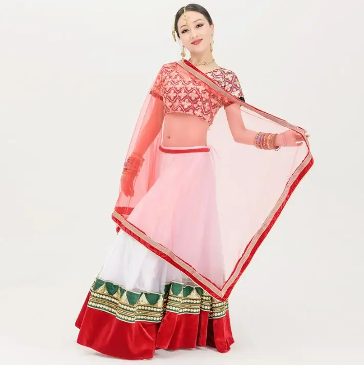 Leng Ha одежда для выступлений индийский сари женщина девушка красивый этнический