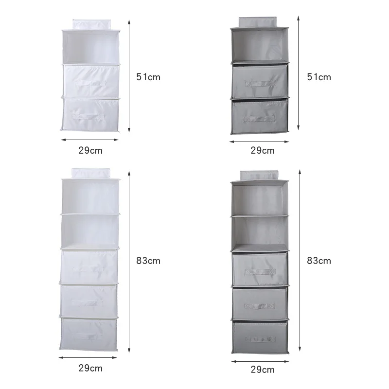 

Oxford Cloth Multi-Layer Storage Hanging Bag Wardrobe Clothes Underwear Socks Bag Storage Fabric Rack