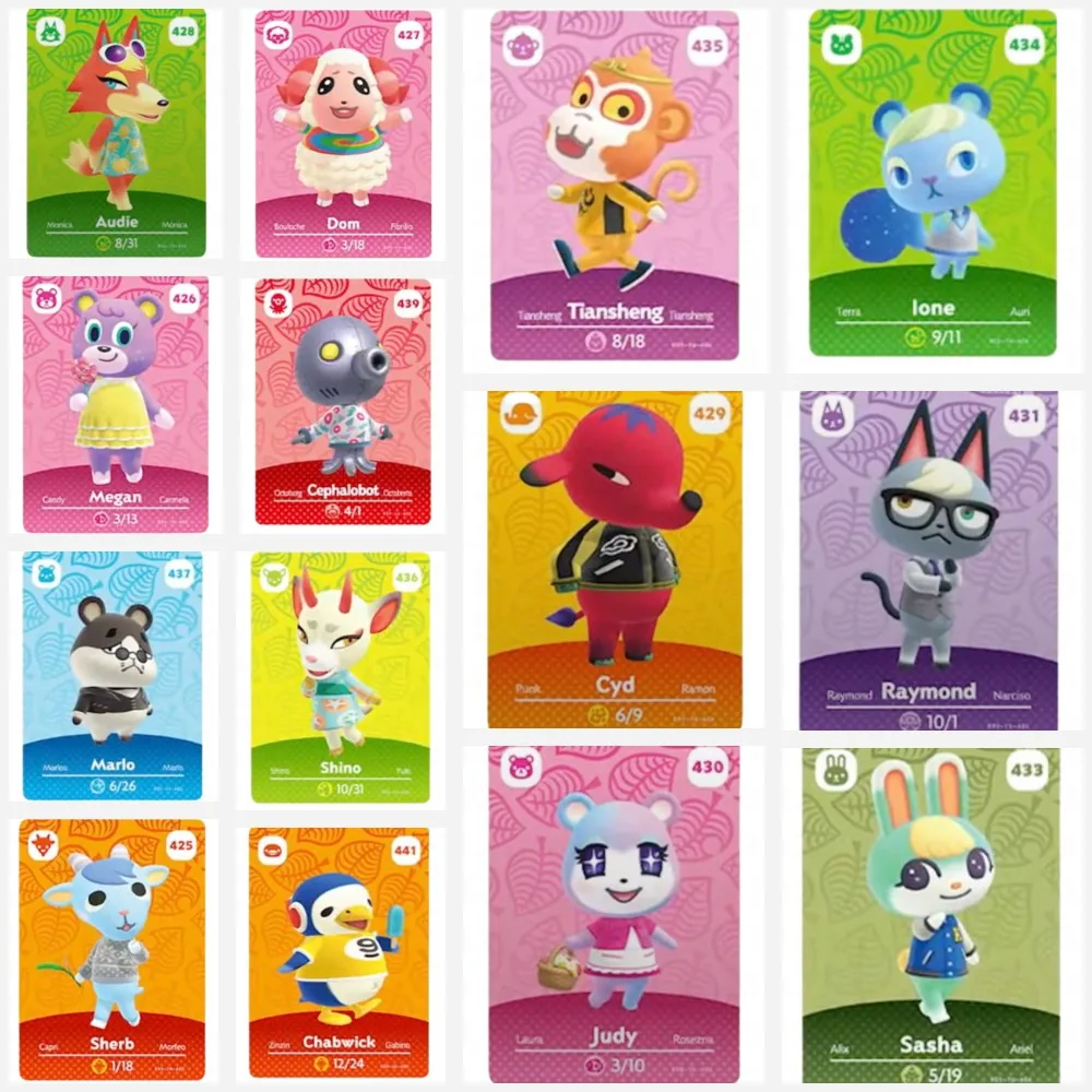 Новые игры серия символов в виде животных Amiibos Cross Horizon для коммутатора Amibos Ns Lite