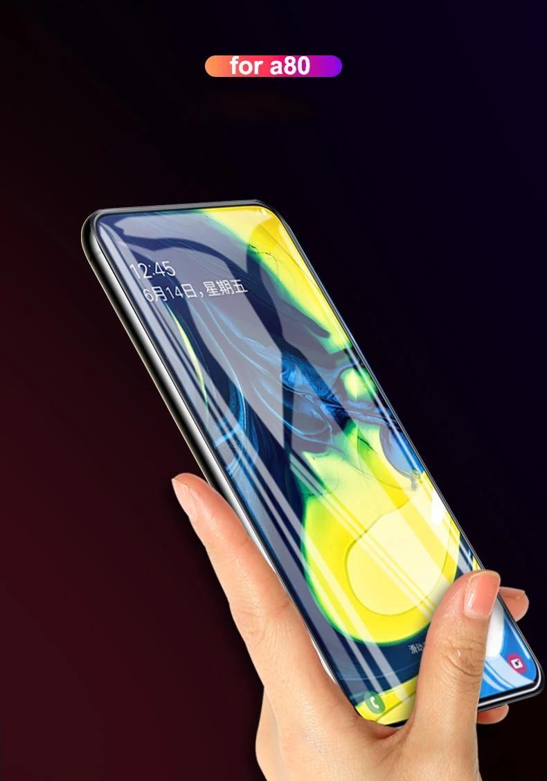 20D УФ полное клеевое стекло для Samsung Galaxy A50 A30 A20 A70 A80 A90 A10 M10 M20 M30 Защитная пленка