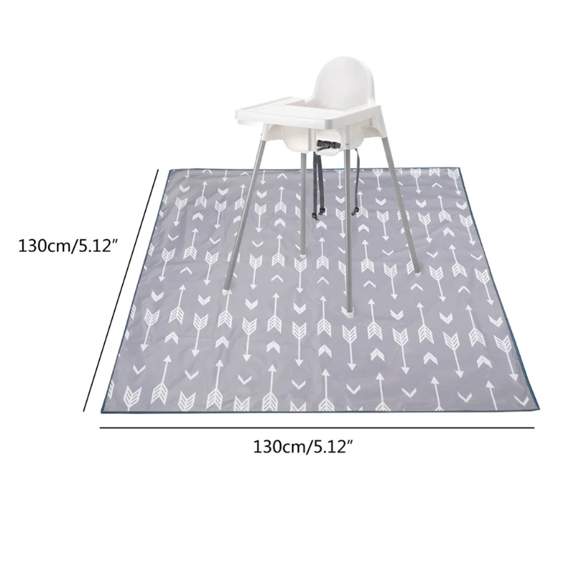 

Mat for Under High Chair/Arts/Crafts Washable Weaning Mat Waterproof Anti-Slip Floor Protector