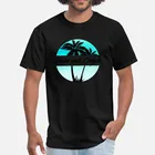 Turks And Caicos Карибские пальмы сувенир отпуск путешествия дизайн футболка пальмы острова сувенир Turks