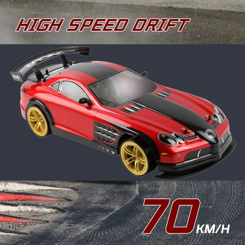 

1:10 2.4G 4WD 70Km/H High Speed RC Car Off Road Radio RC Vehicle with LED Headlight