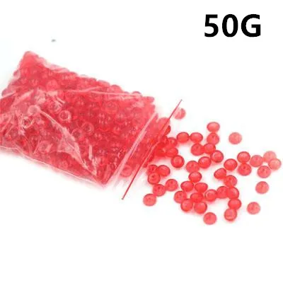 50G Red Цветной Лизун бусины аксессуары глиняная добавка для рыбной чаши слизи украшение ваза Искусство ремесло наполнитель DIY игрушки набор рыбный бак Декор - Цвет: 50G Red