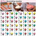 Инструменты для украшения тортов, 82p, кондитерские насадки, конвертер крема, мешка, вращающийся круг, скребок, Кондитерские насадки для глазирования, выпечка кондитерских изделий наборы инструментов