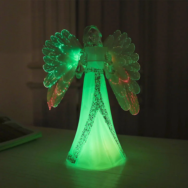 

LED Angel Colorful Night Light Acrylic Flashing Ambient Light for Home Party Wedding Decoration Lamps Christmas Gifts