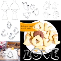 new cookie cutter set biscuit mold fondant cake cutter diy kitchen bread cake baking decorating tool birthday party cookie press
