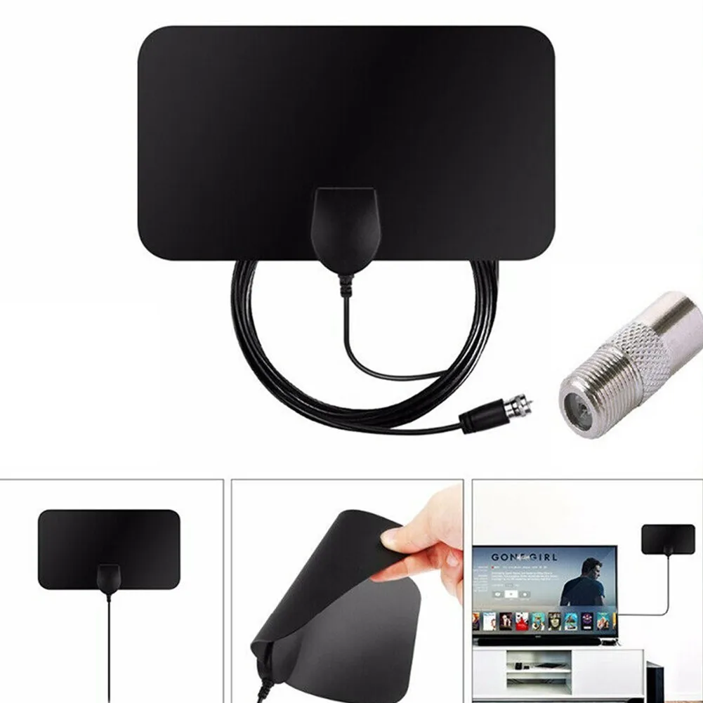 

TV Signal Amplifier Booster Convenience And Easy Installtion Digital HD 1080p Picture Indoor 50 Miles Digital Antena TV Aerial