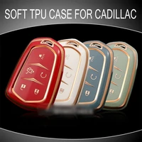 soft tpu key fob case cover for cadillac ats cts ct6 xts xt5 elr srx escalade car accessory key protector