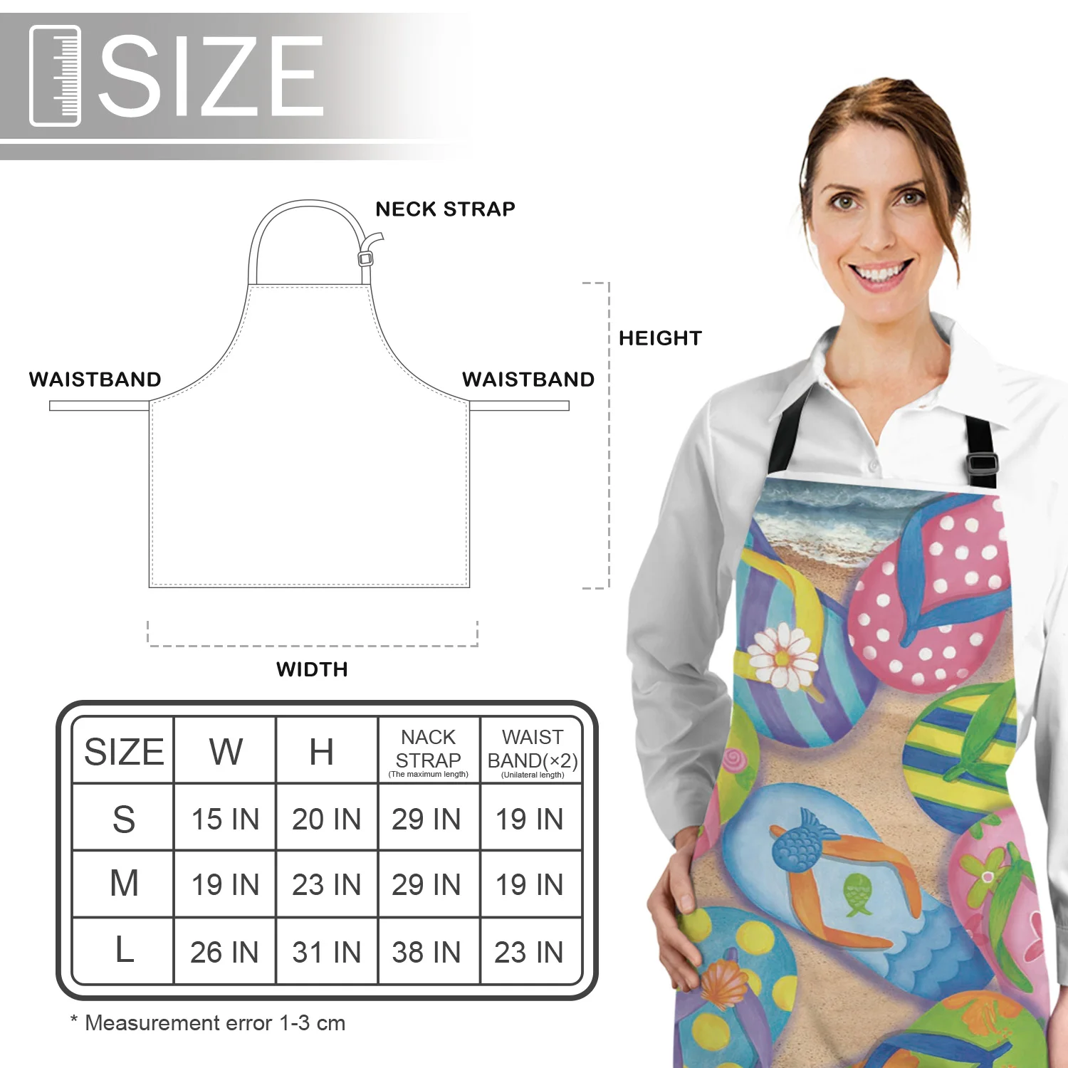 Индивидуальные фартуки Пляжные тапочки для женщин и пар Детский нагрудник