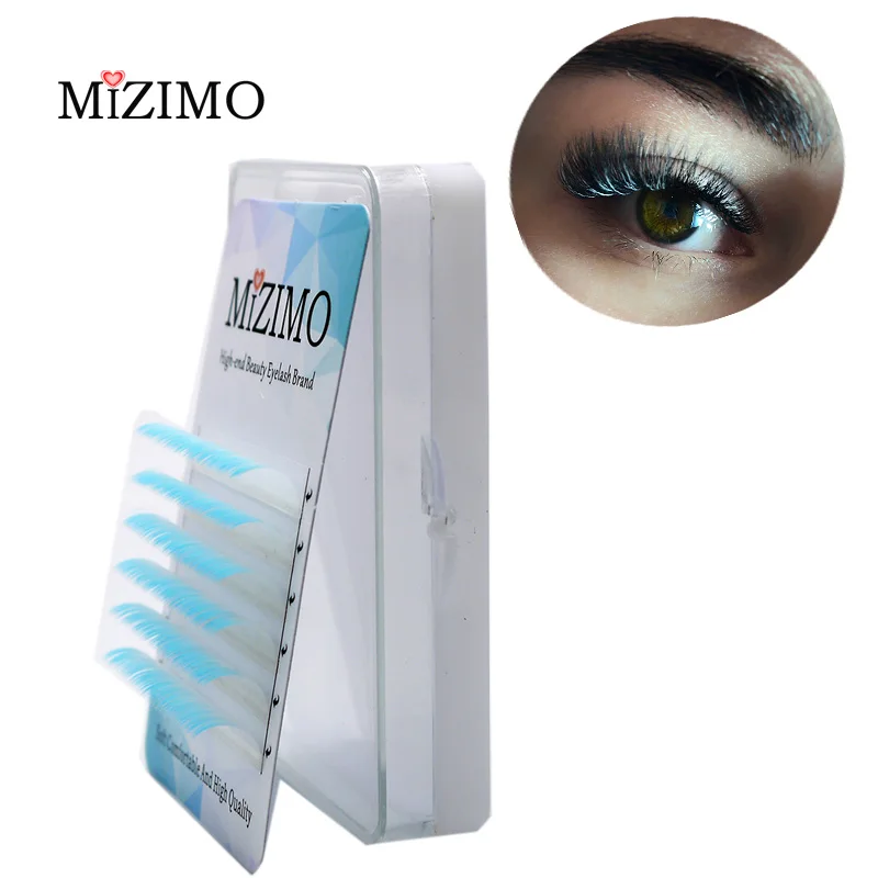 MIZIMO neue цвет pfropfen wimpern 0 07/0 1 мм 8-15 künstliche mähne weiß persönlichkeit verlängerung | Красота и здоровье