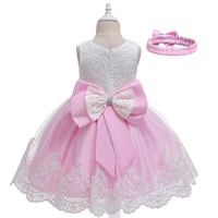 children%e2%80%99s wedding bridesmaid princess dress child sleeveless mesh bow dresses for girl birthday party custome baby clothes