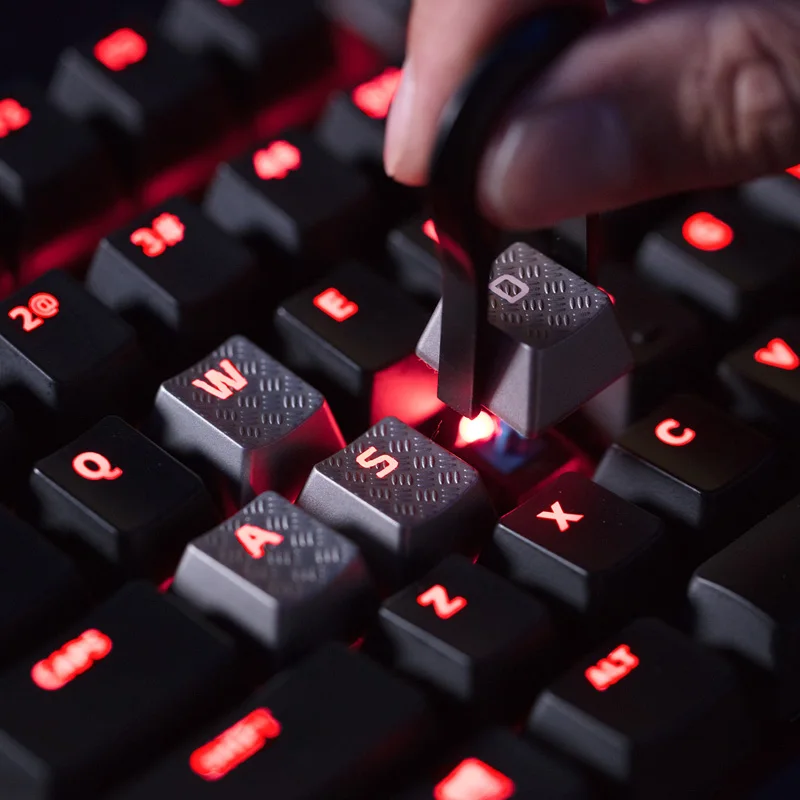 Kingston HyperX FPS& MOBA Gaming Key cap s Upgrade Kit для RGB Gaming механическая клавиатура клавишный геймер 8 шт. титановая Кепка для ключей