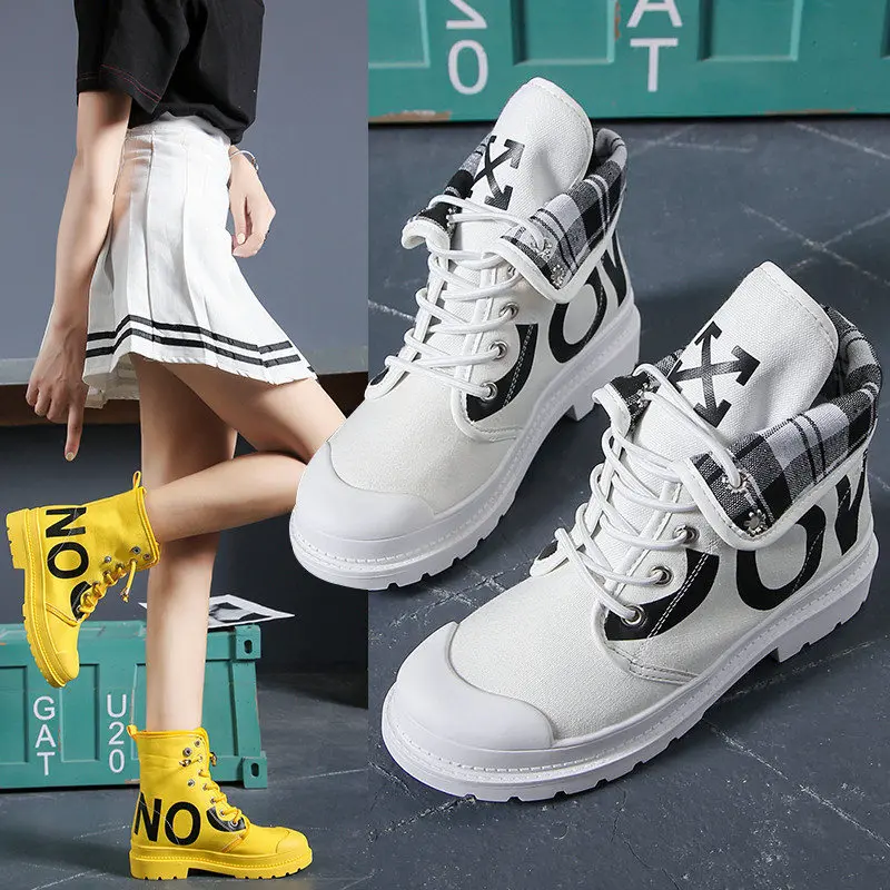

New Vulcanized Women Shoes Woman Platform Boots Mesh High-top Lace-up Casual Shoes Women's Walking Sneakers Soft Zapatos Demujer