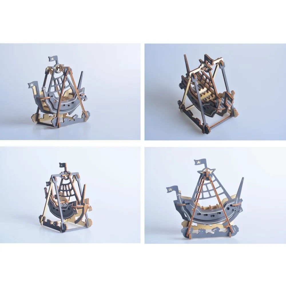Набор для сборки 3D деревянные игрушки модель пиратского корабля пазл мини модели